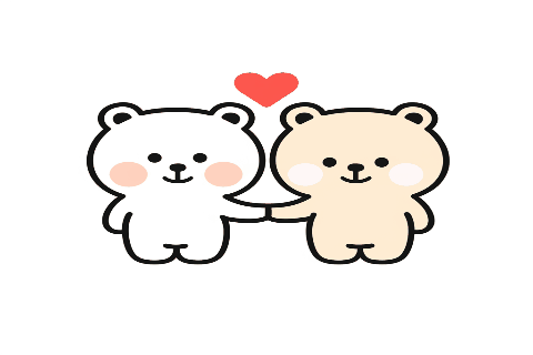 Make them lean towards each other and form a heart so the their arms and body. Add a pulsing heart above them
